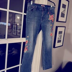 Johnny Was Embroidered jeans